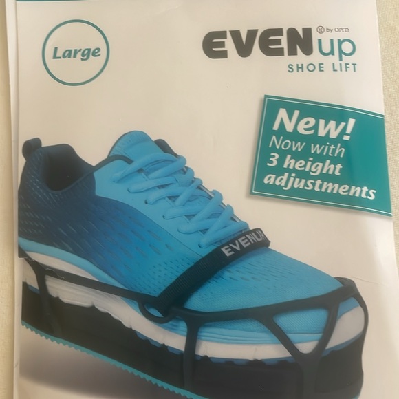 Even up shoe lift size large. Can be used on left or right foot. - Picture 3 of 3